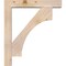 Ekena Millwork Westlake Block Smooth Bracket w/ Offset Brace, Douglas Fir, 5 1/2"W x 28"D x 32"H BKT0604X28X32WTL05SDF - alternate 2